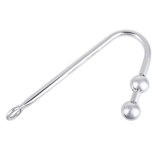 Pleasurable Balls 4417 Anal Stainless Two Hook Steel 0618